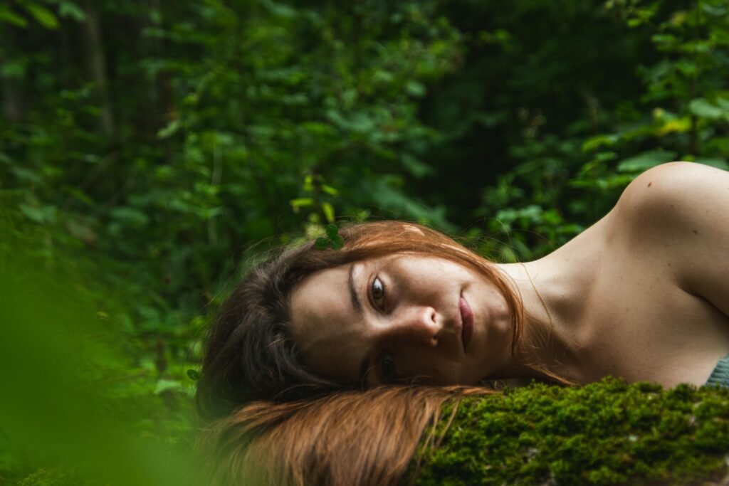 Natural beauty and self-care moment in a peaceful forest | AymaxBlush