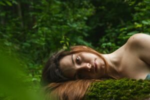 Natural beauty and self-care moment in a peaceful forest | AymaxBlush